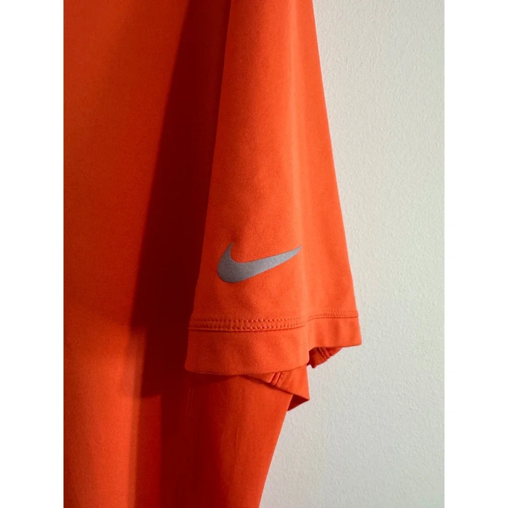 Performance polo Nike Golf Tour‎ Mens XL Orange Dri-FIT Short Sleeve Shirt